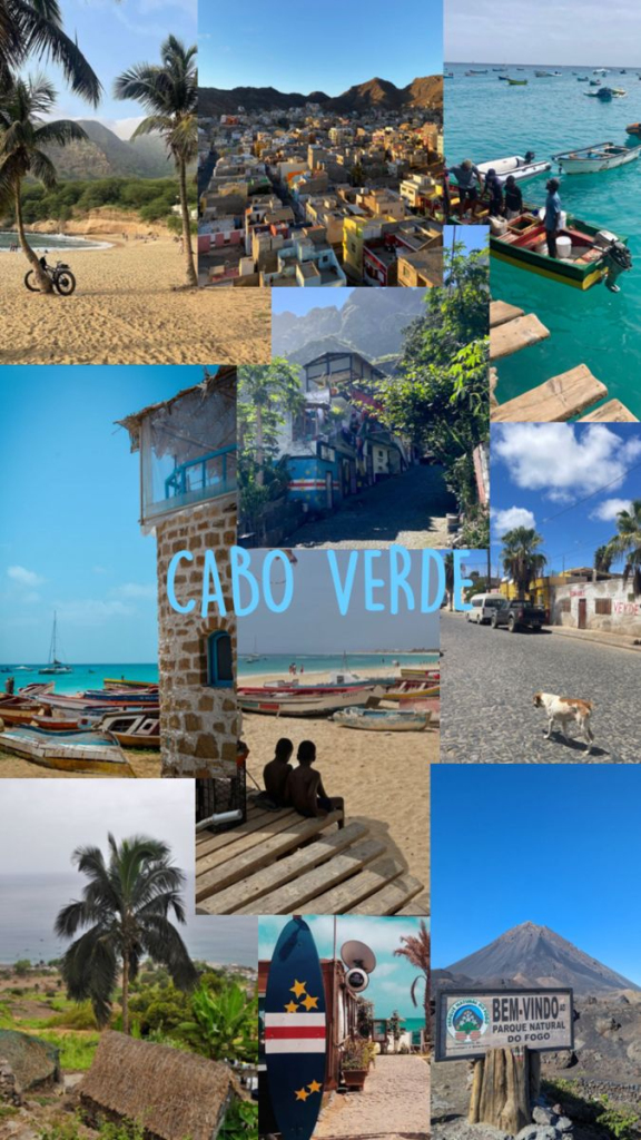 Collage of multiple attractions in Cape Verde(Cabo Verde)