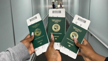 nigerian passport holders about to board a plane
