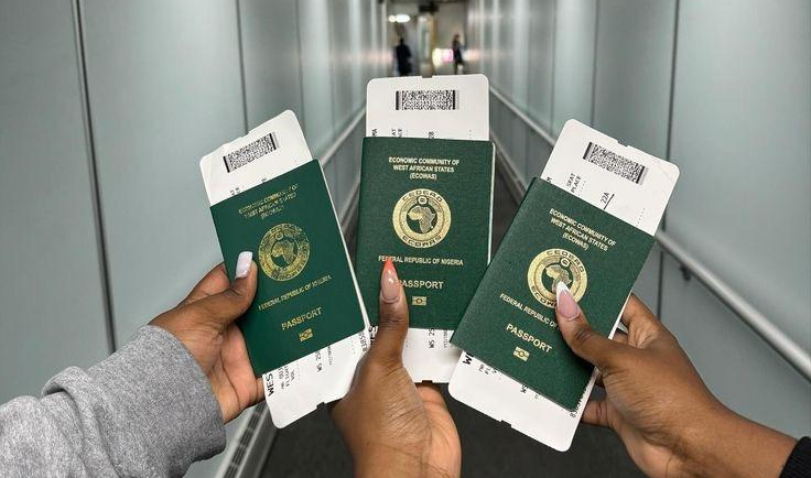 nigerian passport holders about to board a plane